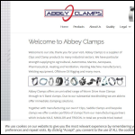 Screen shot of the Abbey Clamps website.