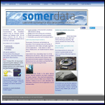 Screen shot of the Somerdata Ltd website.