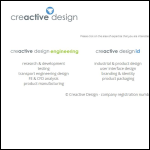 Screen shot of the Creactive Design website.
