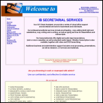 Screen shot of the IB Secretarial Services website.