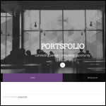 Screen shot of the Portsfolio Solutions website.