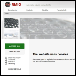Screen shot of the RMIG Ltd website.