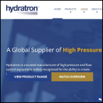 Screen shot of the Hydratron Ltd website.