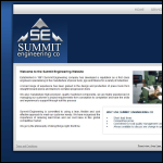 Screen shot of the Summit Engineering Co website.