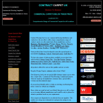 Screen shot of the Contract Flooring Services website.