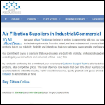 Screen shot of the Ace Filtration Ltd website.