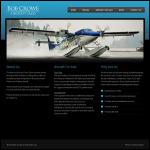 Screen shot of the Bob Crowe Aircraft Sales Ltd website.