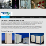 Screen shot of the Texol Technical Solutions plc website.