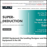 Screen shot of the Mono Equipment website.