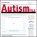 Screen shot of the The Autism File website.
