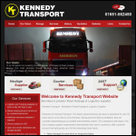 Screen shot of the Kennedy Transport website.