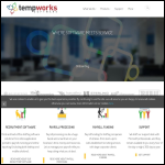 Screen shot of the Tempworks website.