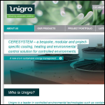 Screen shot of the Unigro website.