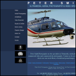 Screen shot of the Peter Smith Photography website.