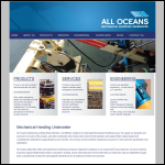 Screen shot of the All Oceans Engineering Ltd website.