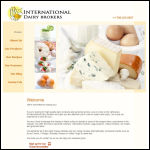 Screen shot of the Cheese Brokers International website.