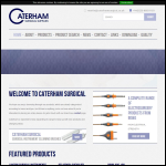 Screen shot of the Caterham Surgical Supplies Ltd website.