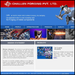 Screen shot of the Challen Manufacturing Co Ltd website.