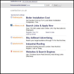 Screen shot of the Calefaction Engineering Ltd website.