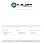Screen shot of the Diesel Recon (UK) website.