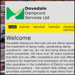 Screen shot of the Dovedale Dampcure Services Ltd website.
