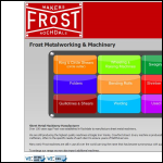 Screen shot of the Frost (Rochdale) Ltd website.