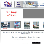 Screen shot of the Hunter Boats Ltd website.