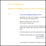 Screen shot of the ASK Packaging Ltd website.