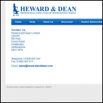 Screen shot of the Heward & Dean Ltd website.