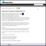 Screen shot of the Johnstone Castings & Engineering Ltd website.