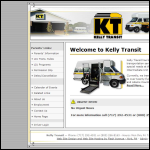Screen shot of the Kellys Transport website.