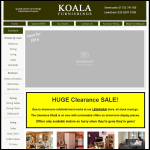 Screen shot of the Koala Beds website.