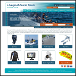 Screen shot of the Liverpool Power Boats website.