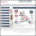 Screen shot of the LW Safety Ltd website.