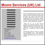 Screen shot of the Moore Products Co (UK) Ltd website.