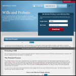 Screen shot of the May & Wills website.