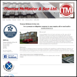 Screen shot of the Thomas McMaster & Son Ltd website.