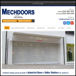 Screen shot of the Mechdoors website.