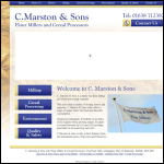Screen shot of the Marston, C. & Sons (Icklingham) Ltd website.