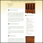 Screen shot of the Norfolk Cabinet Makers website.