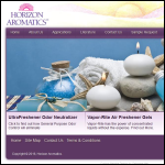 Screen shot of the New Horizon Aromatics website.