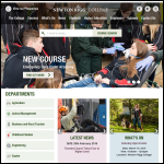 Screen shot of the Newton Rigg College website.