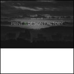 Screen shot of the Print & Design Factory website.