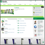 Screen shot of the A O Smith Water Heaters website.