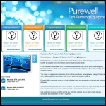 Screen shot of the Purewell Fish Farming Equipment website.