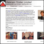 Screen shot of the Paterson Timber Ltd website.