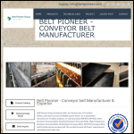 Screen shot of the Pioneer Belts Manufacturing Co Ltd website.