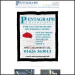Screen shot of the Pentagraph Associates website.