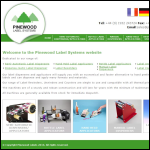 Screen shot of the Pinewood Label Systems Ltd website.