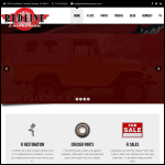 Screen shot of the Red Line Cruisers website.